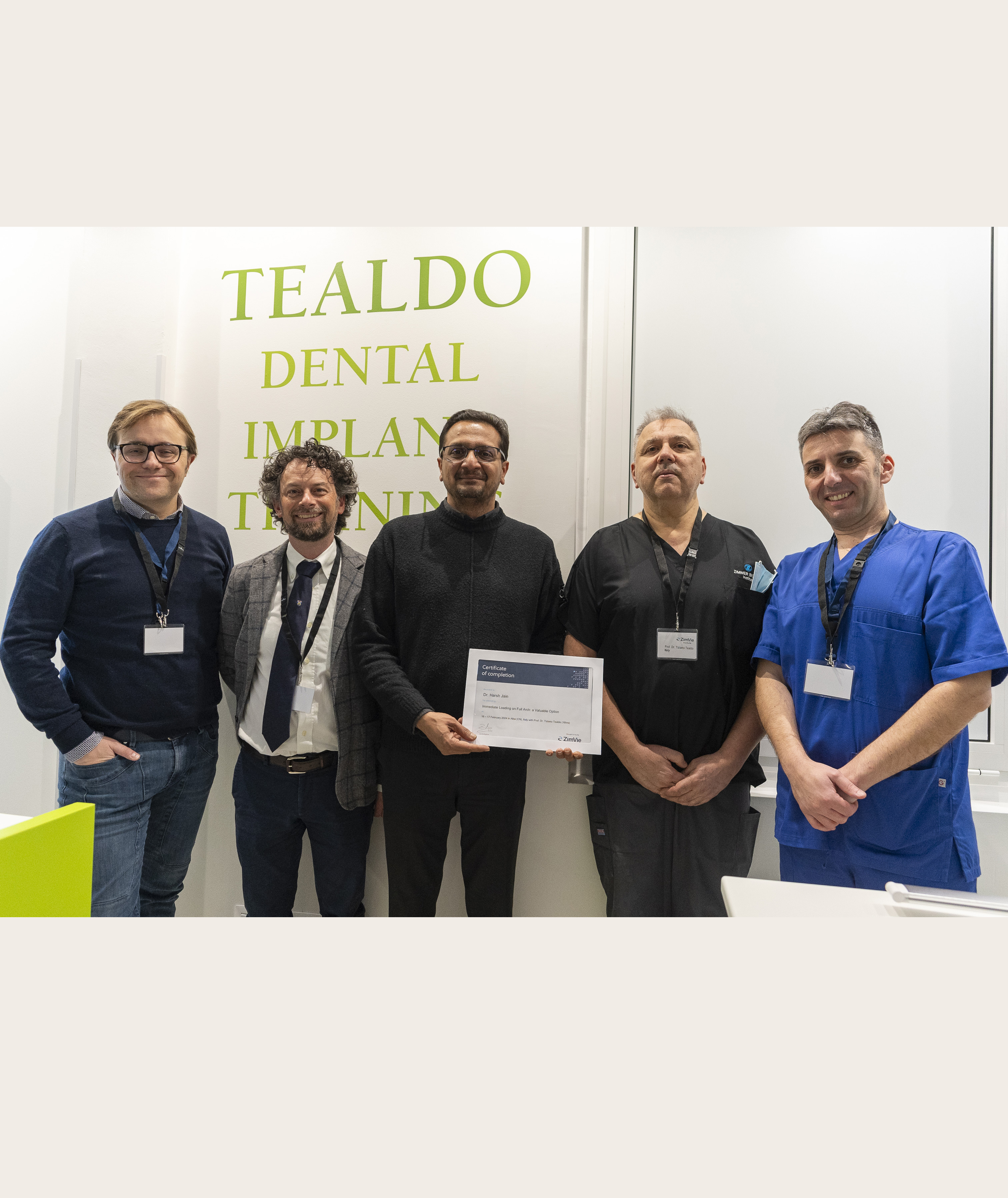 Dr Harsh Jain Attending Advance Implantology Course At Alba Italy 15-17 Feb 2024